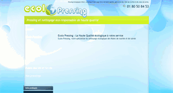 Desktop Screenshot of ecolo-pressing.com